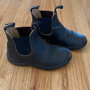 Blundstone Kids Dark Leather Boots